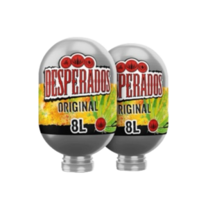 2 stuks Desperados 8 liter Blade biervaten