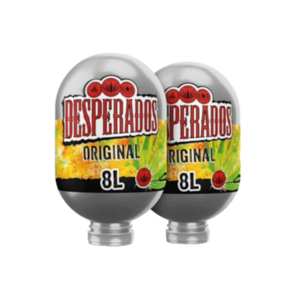 2 stuks Desperados 8 liter Blade biervaten