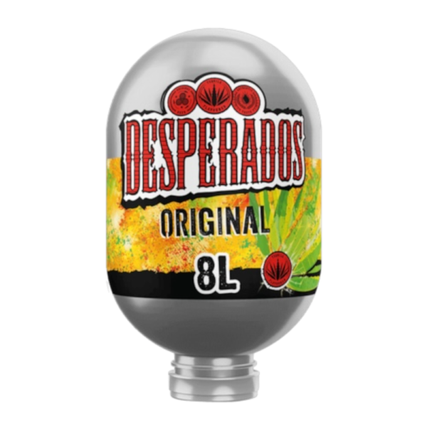 Actie voor Spanje, 2 stuks Desperados 8 liter Blade biervaten