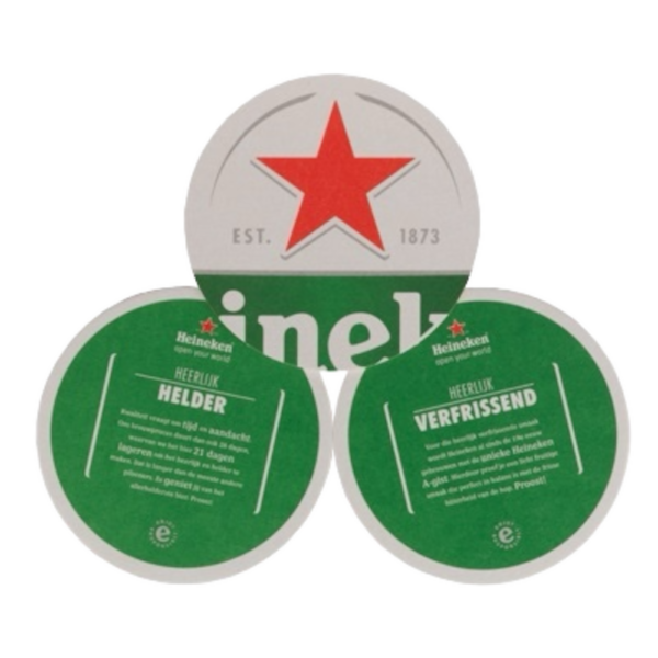 Heineken bierviltjes voor Spanje
